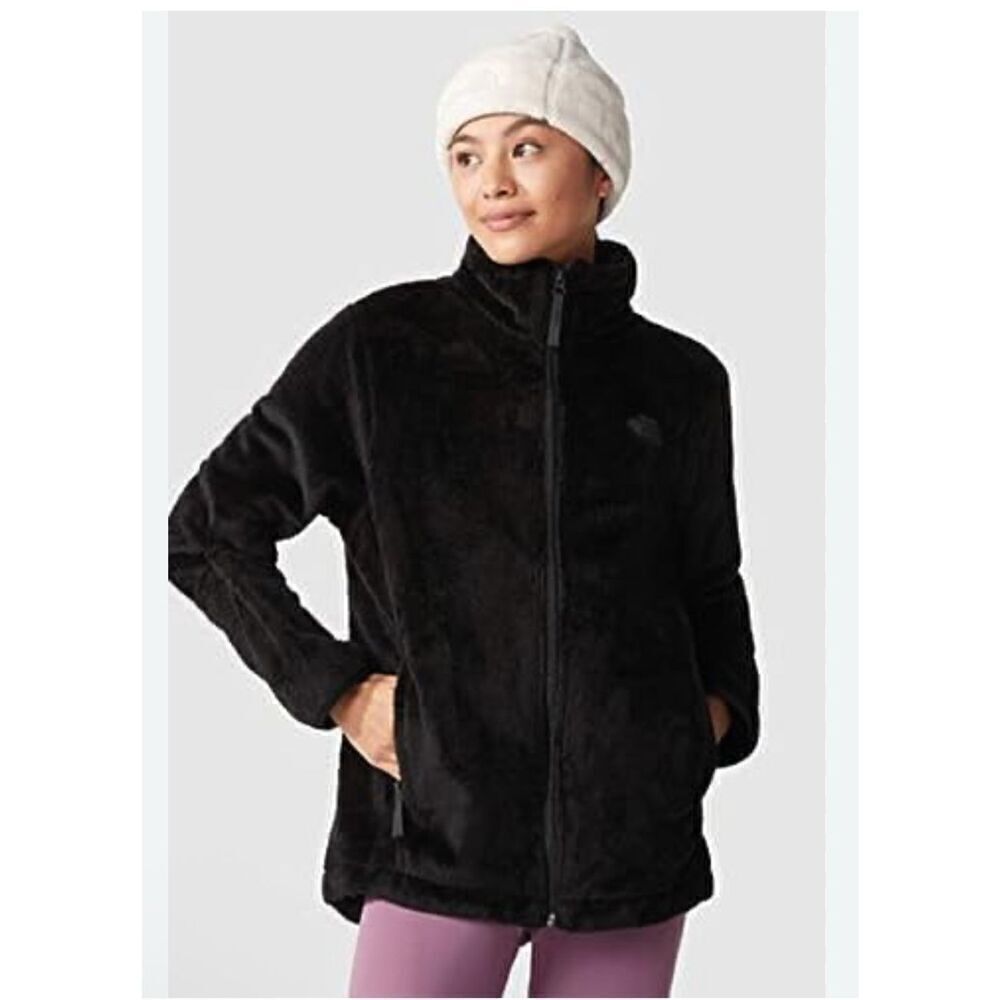 The North Face black Osito zipper front soft jacket L